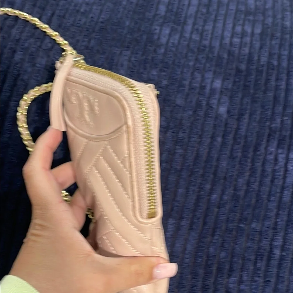 Tory Burch Blush Quilted Phone Crossbody
